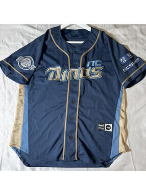 KBO NC Dinos NCSOFT ATC Baseball Jersey Blue Gold Korea Size M